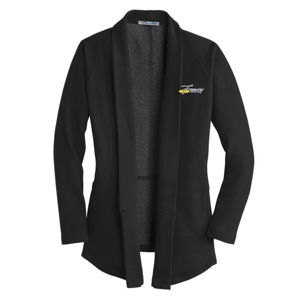 Freeway Corp Embroidered - Ladies Interlock Cardigan Thumbnail