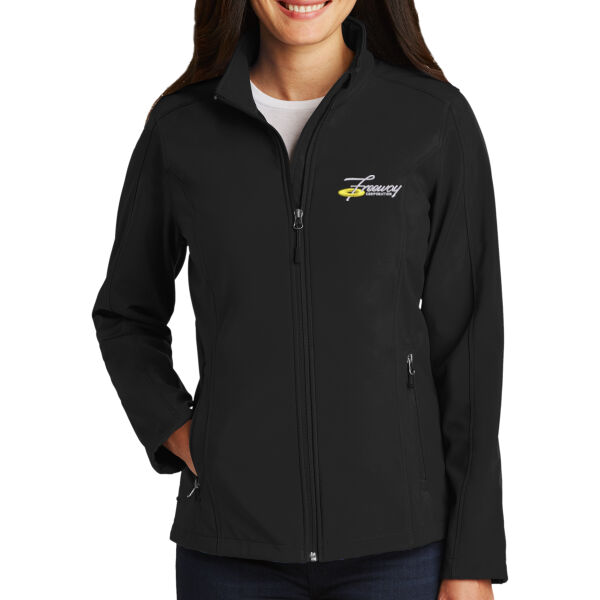 Freeway Corp Embroidered - Ladies Core Soft Shell Jacket Thumbnail