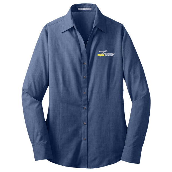 Freeway Corp Embroidered - Ladies Crosshatch Easy Care Shirt Thumbnail