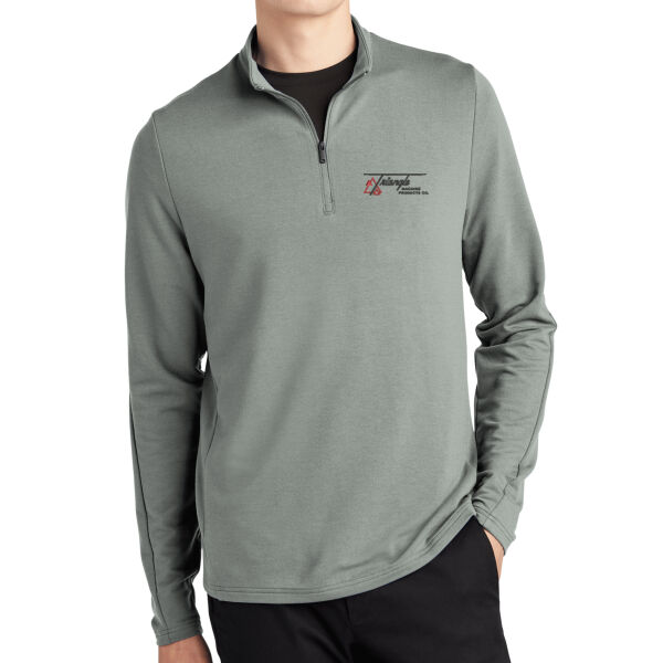 Triangle Machine Embroidered - Stretch 1/4 Zip Pullover Thumbnail