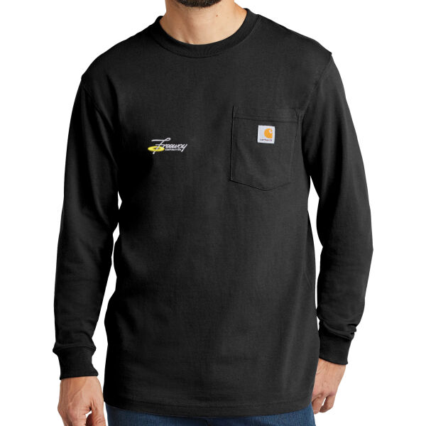 Freeway Embroidered - Workwear Pocket Long Sleeve T Shirt Thumbnail