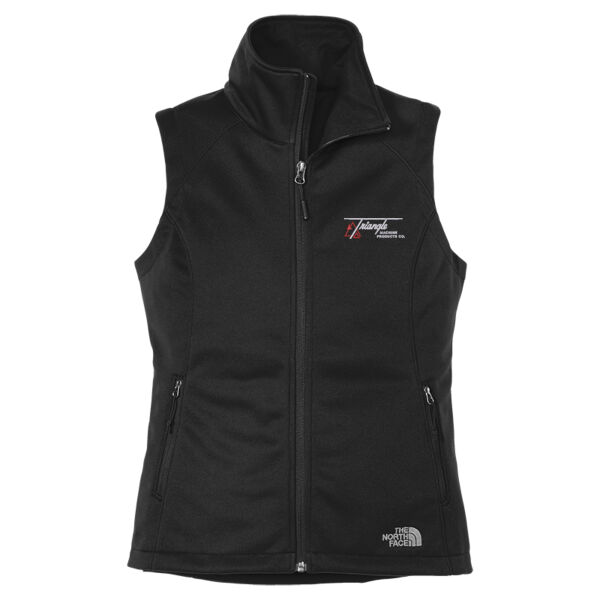 Triangle Machine Embroidered - Ladies Ridgewall Soft Shell Vest Thumbnail